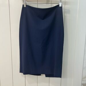 Theory Navy Blue Pencil Skirt